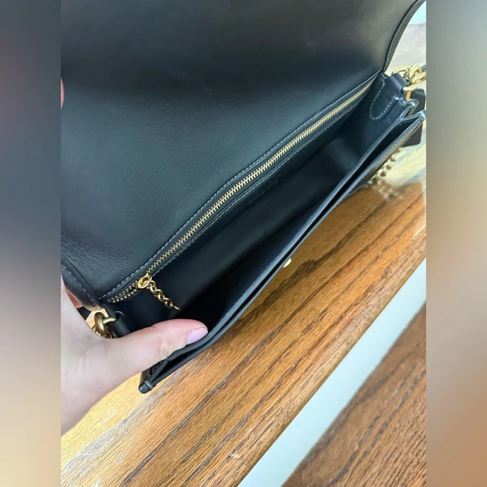 NWOT COACH Dinky Bag in Black Glove tanned leather - Coach Originals - Picture 5 of 11